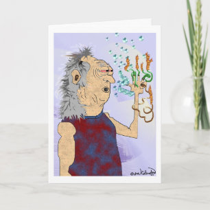 ANCIENNE HIPPIE DUD carte d'anniversaire