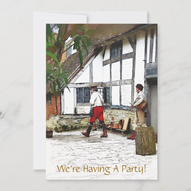 ANCIENNE INVITATION EN ANGLETERRE (Devant)