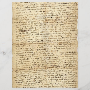 Ancienne lettre manuscrite papier à scandale