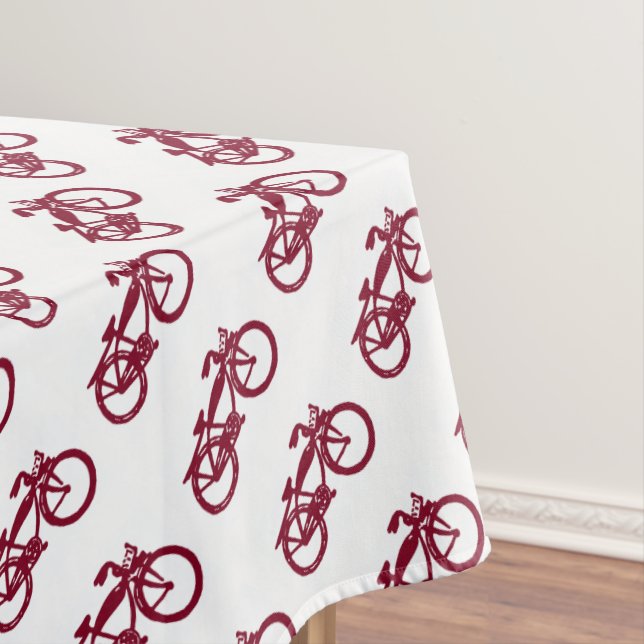 Ancienne nappe de vélo rouge (In Situ)