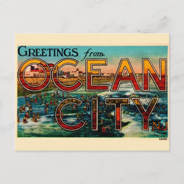 Ancienne Ocean City NJ  Carte postale (Devant)