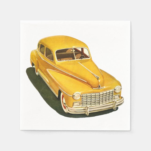 Ancienne serviettes en papier de voiture (Devant)