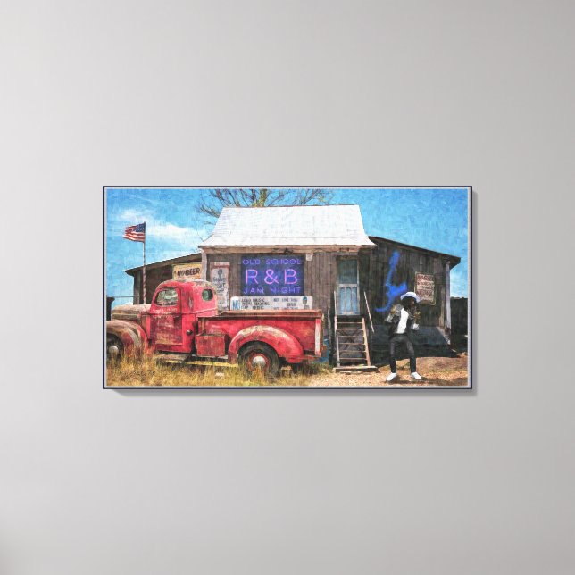 ANCIENNE toile à étirer moyenne R&B (Recto)