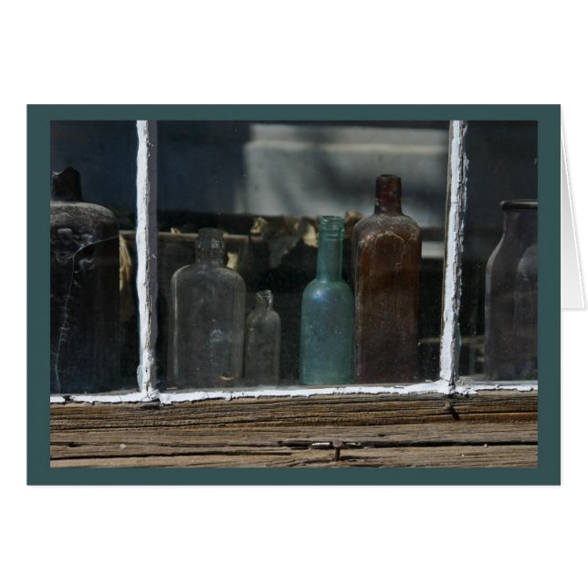 Anciennes Bouteilles, Bodie CA - Carte (Devant Horizontal)