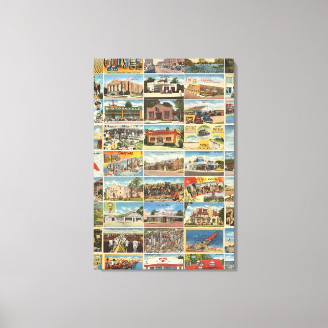 Anciennes Cartes postales texanes Impression en to (Recto)