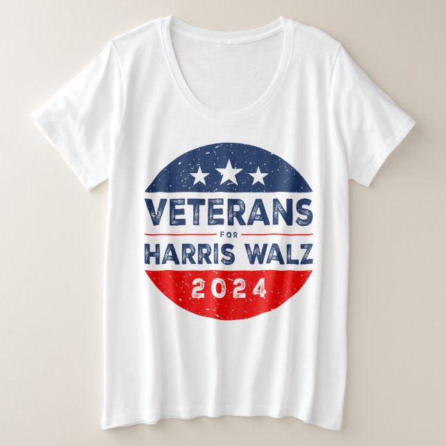 Anciens Combattants Pour Harris 2024 Kamala Harris (Design devant)