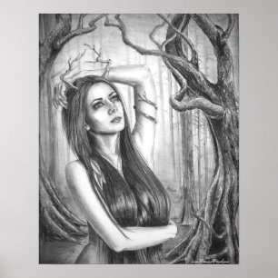 Ancient Dryad Poster Goddess Poster Tree Spirit