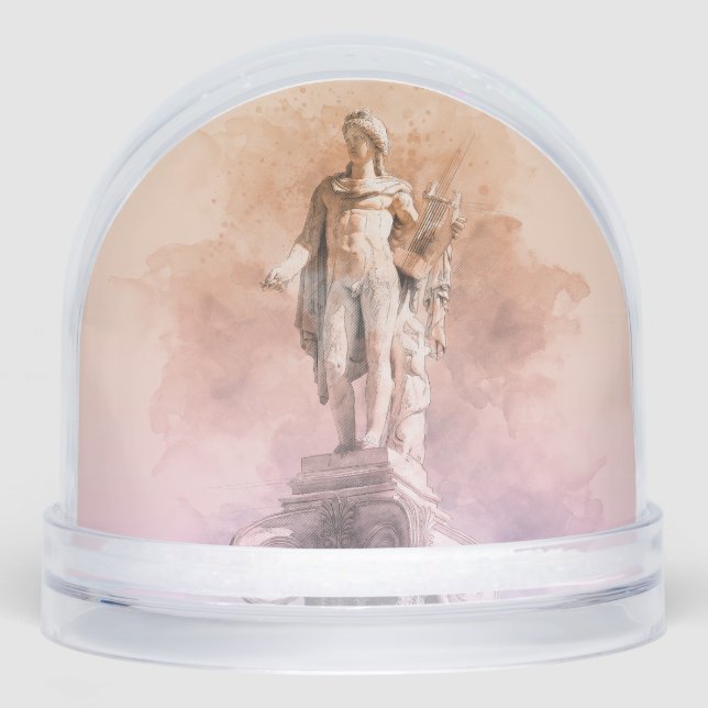 Ancient Greek Apollo Statue Snow Globe – Classical (Avant)