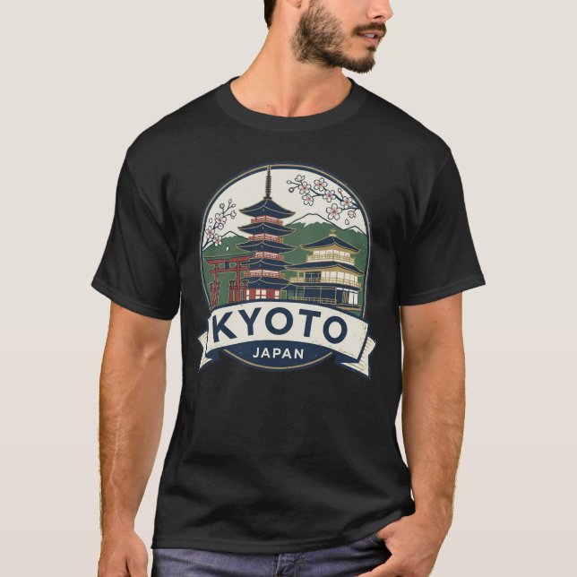 Ancient Kyoto, Japan: Temple & Shrine T-Shirt (Devant)