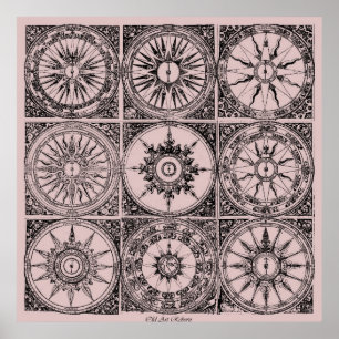 Ancient Wind Roses Poster