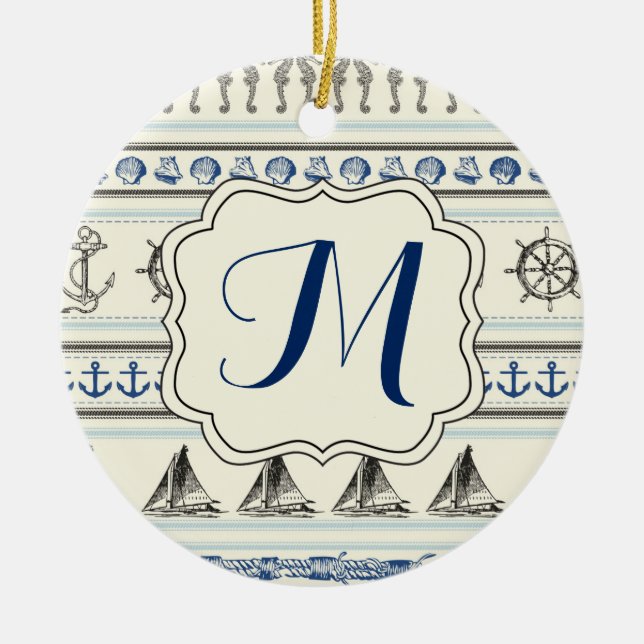 Ancre à voile Corde nautique noeud Motif ornement (Devant)