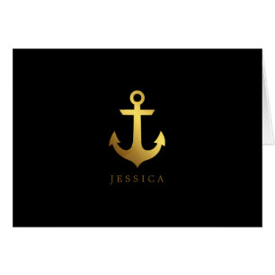 Ancre Black and Faux Gold Foil