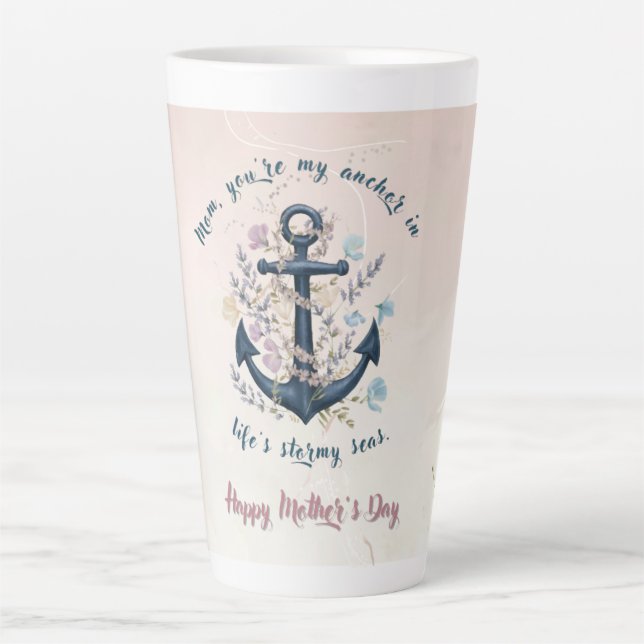 Ancre constante - Fête des Mères Latte Mug (Devant)