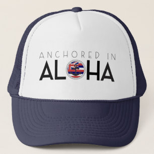 Ancré dans le casquette de drapeau
