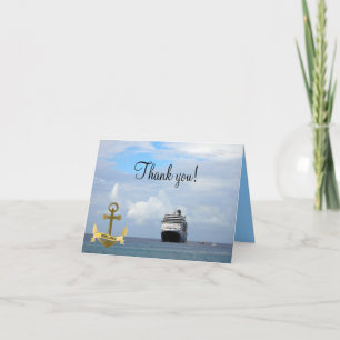 Ancre de Navire de Mer Merci Vacances en Croisiè