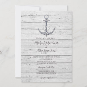 Ancre de plage Destination Wedding Invitation