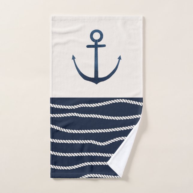 Ancre et Motif (Serviette à main)