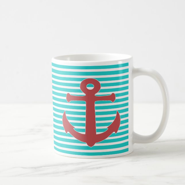 Ancre Mug personnalisé nautique (Droite)