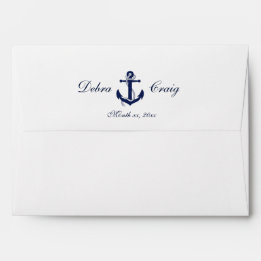 Ancre Nautione - Invitation de Mariage Enveloppe A