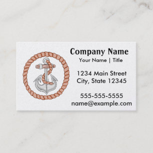 Ancre nautique 1 Carte de visite