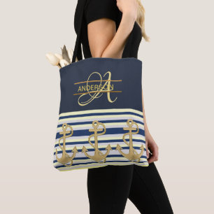 Ancre nautique Blue Gold MONOGRAM Sac fourre-tout