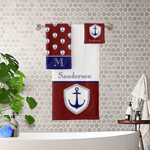 Ancre nautique Bourgogne Salle de bain Océan Marin