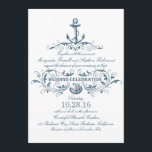 ancre nautique et coquillage plage invitations de<br><div class="desc">Ancrage nautique élégant et coquillage bleu marine invitation à mariage rustique de plage blanche. : contactez-moi si vous avez besoin d'aide pour la personnalisation ou si vous avez une demande de couleur personnalisée. — Si vous appuyez sur le bouton PERSONNALISER IT, vous pourrez changer le style de police, la couleur,...</div>