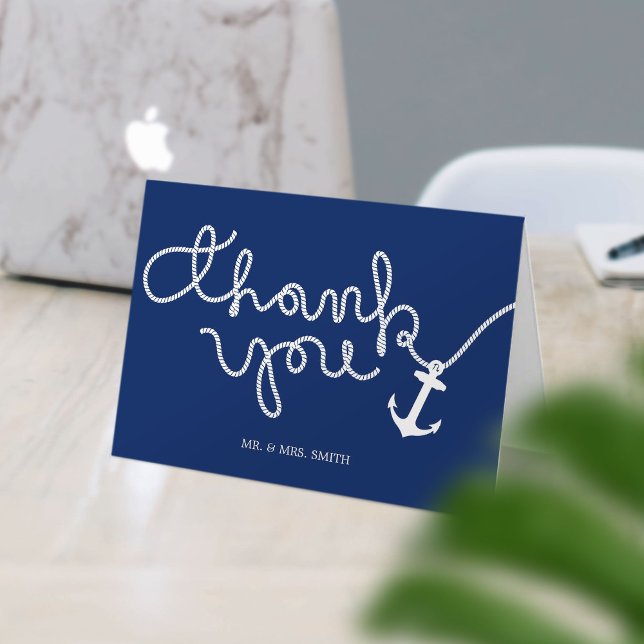 Ancre nautique et Merci Mariage de corde (Créateur téléchargé)