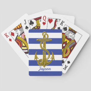 Ancre nautique faite sur commande de cartes de jeu