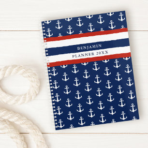 Ancre nautique Marine Bleu Blanc Rouge Coutume 202
