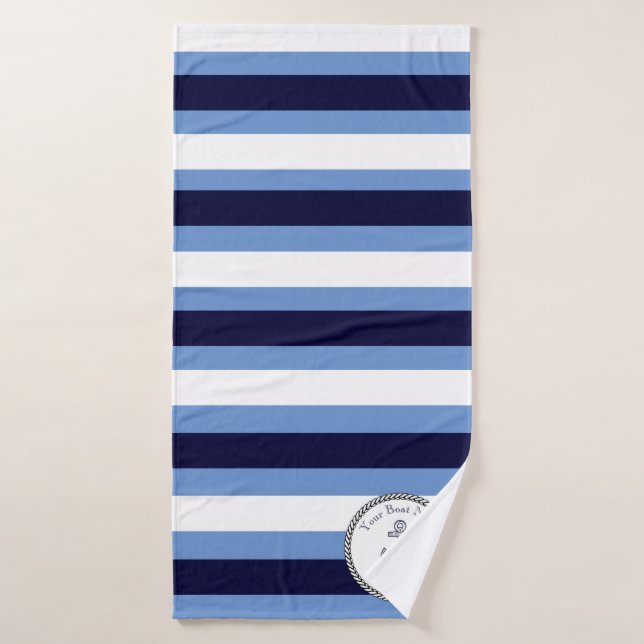 Ancre nautique Marine Bleu Bleu Bleu Serviette de  (Serviette de bain)