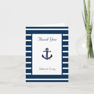 Ancre nautique, Marine, Merci Mariage blanc