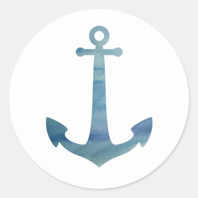 Ancre Nautique Ocean Party Merci Stickers (Devant)