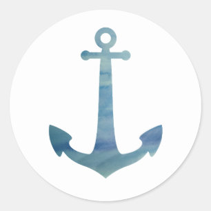 Ancre Nautique Ocean Party Merci Stickers