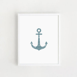 Ancre nautique, Poster d'art mural