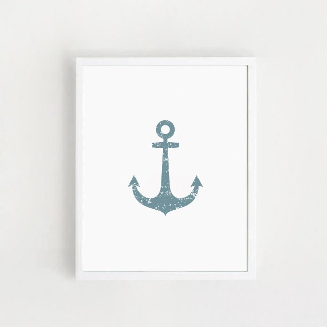 Ancre nautique, Poster d'art mural (Créateur téléchargé)