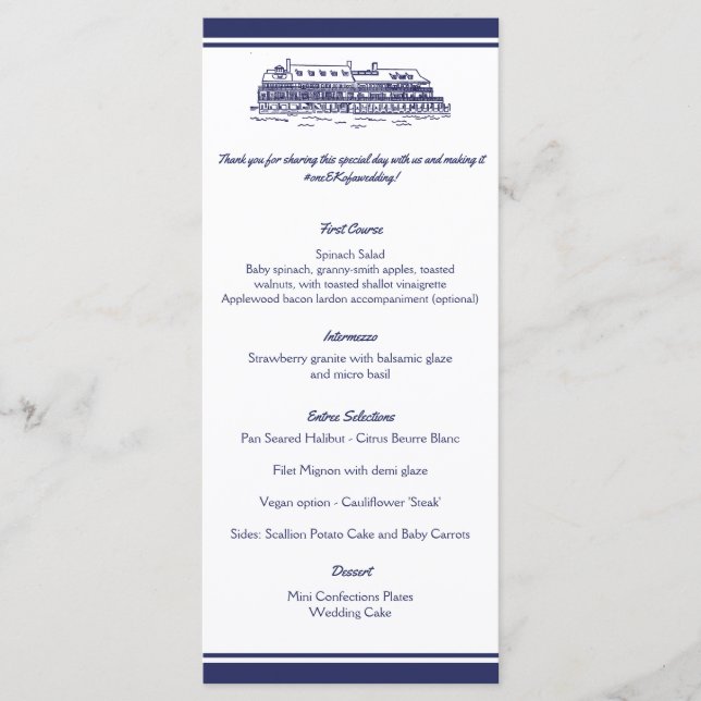 Ancre nautique sur Navy Mariage Menu v7 pour JRoy (Devant)