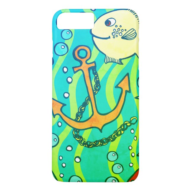 Ancre sous la mer iphone 8 coque (Dos)