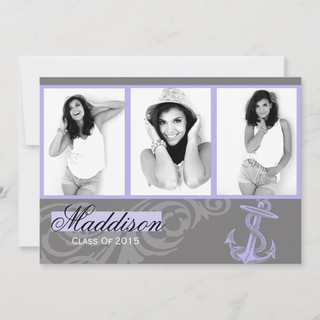 Ancre violette 2015 - Carte plat (Devant)