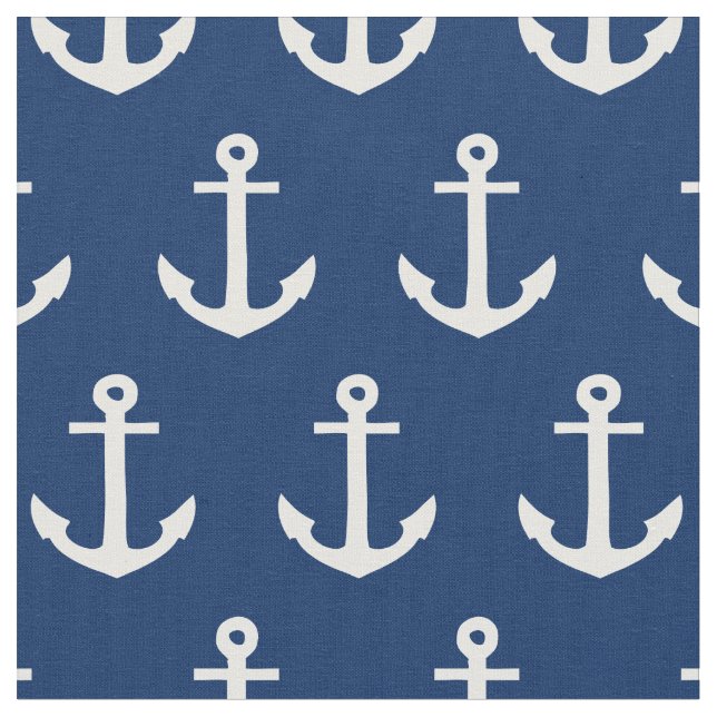 Ancres loin dans le tissu de la marine | (Fermer)