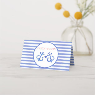 Ancres nautiques - Cartes de Mariage pliées