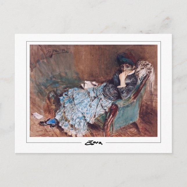 Anders Zorn #163 - Carte postale d'art fin (Devant)