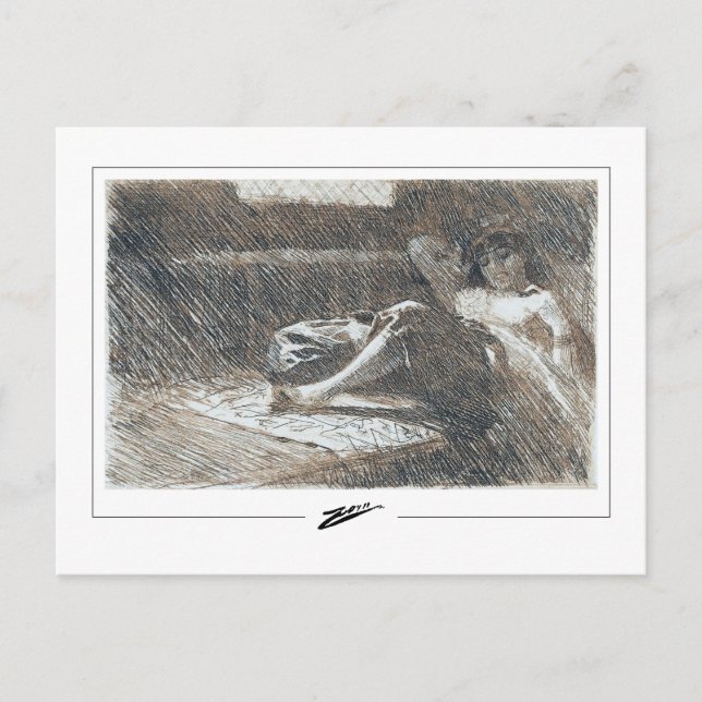 Anders Zorn #219 - Carte postale d'art fin (Devant)