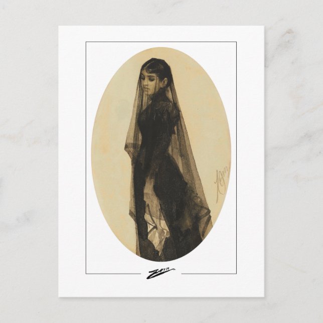 Anders Zorn #344 - Carte postale d'art fin (Devant)