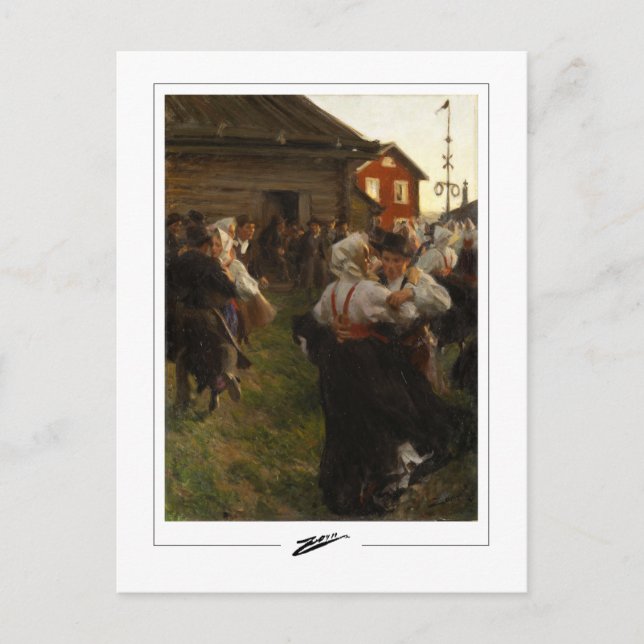 Anders Zorn #72 - Carte postale d'art fin (Devant)