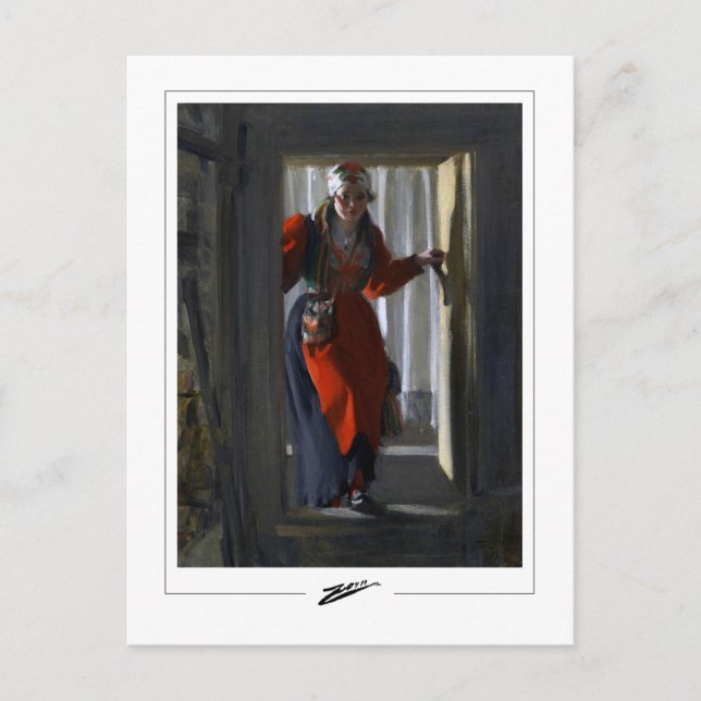 Anders Zorn #80 - Carte postale d'art fin (Devant)