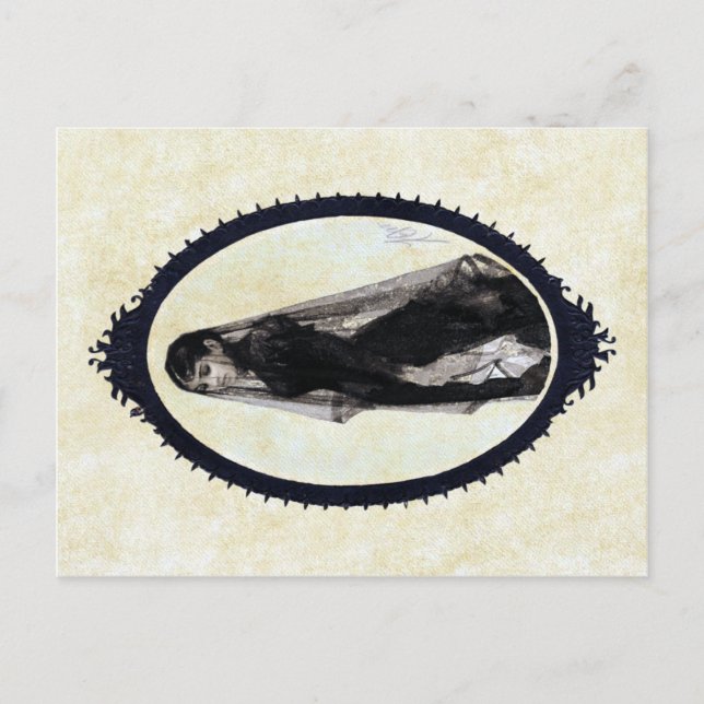 Anders Zorn, La Carte Postale Widow (Devant)