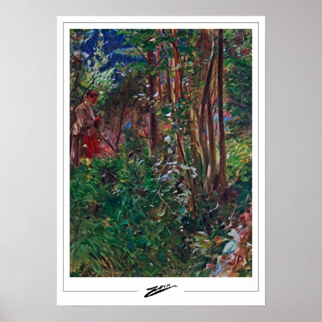 Anders Zorn Zedign Affiche d'art #15 (Devant)