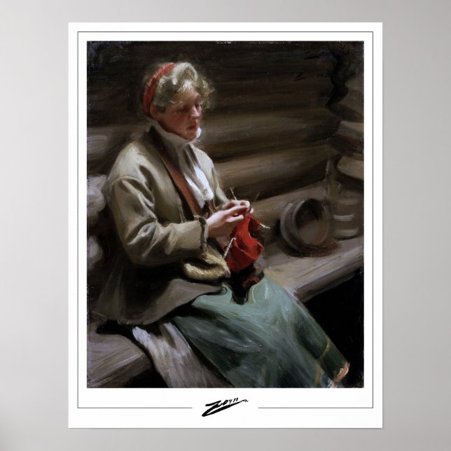 Anders Zorn Zedign Affiche d'art #211 (Devant)