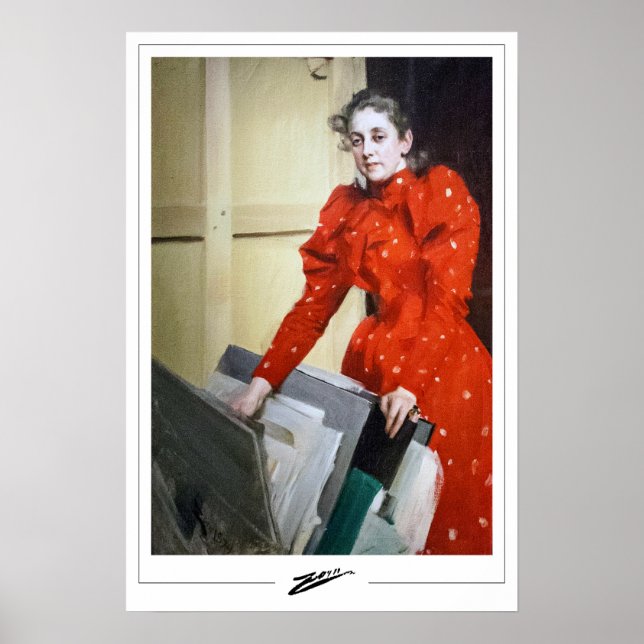 Anders Zorn Zedign Affiche d'art #363 (Devant)